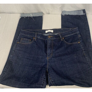 Ann Taylor Made And Loved LOFT Modern Straight Jeans Women's 29/8‎ Cuffed leg